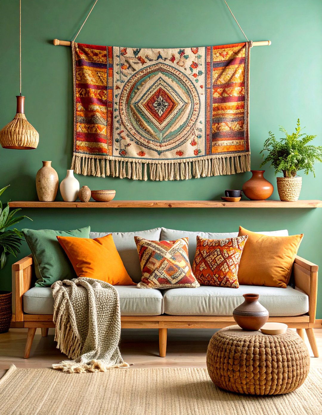 Handcrafted Artisanal Details - 20 Bohemian Tropical Bohemian Decor Ideas