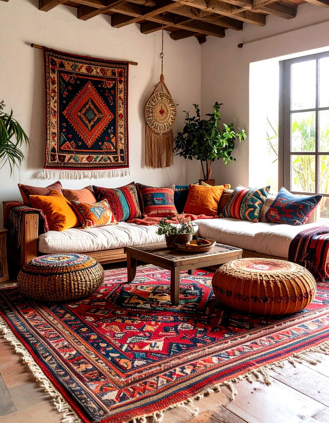 Handcrafted Textiles and Rugs - 20 Spanish Style Living Room Ideas
