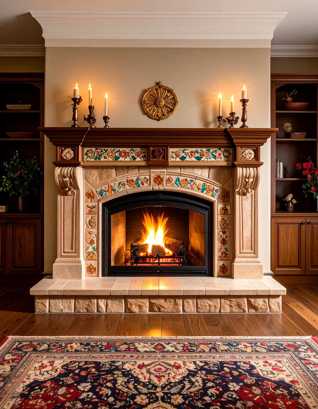 Handmade Zellige Fireplace Tile Warmth - 20 Fireplace Tile Ideas
