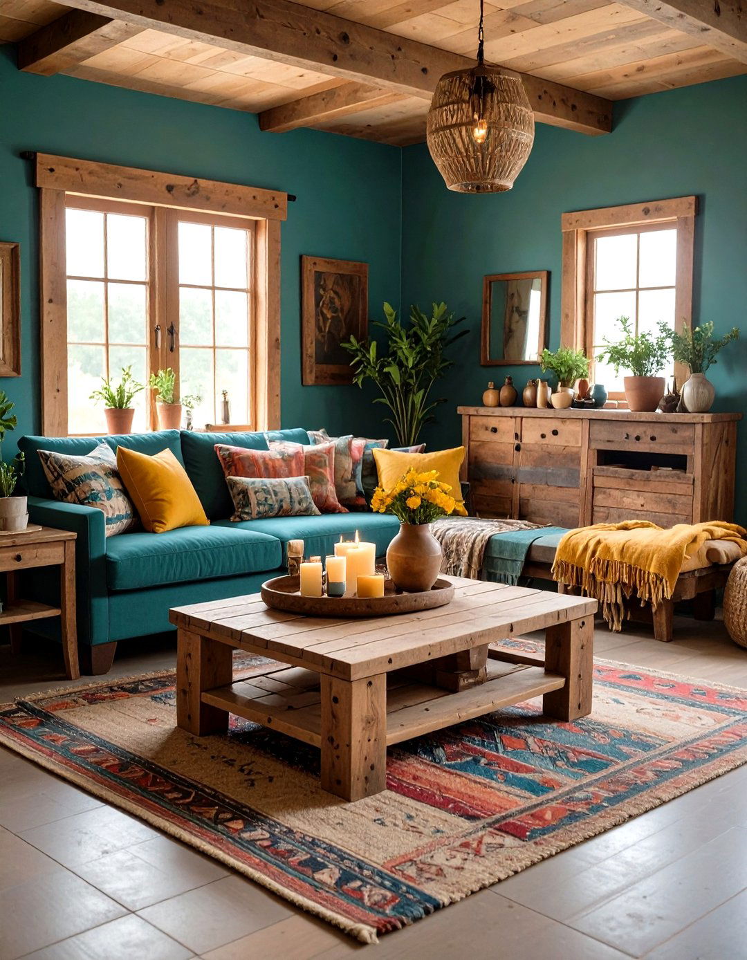 Handmade and DIY Accessories - 20 Small Rustic Living Room Ideas
