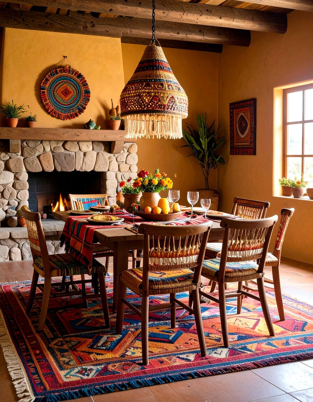Handwoven Textiles - 20 Southwest Interior Design Ideas