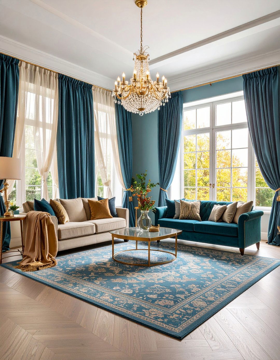 Hang Floor to Ceiling Drapes - 20 Formal Living Room Ideas