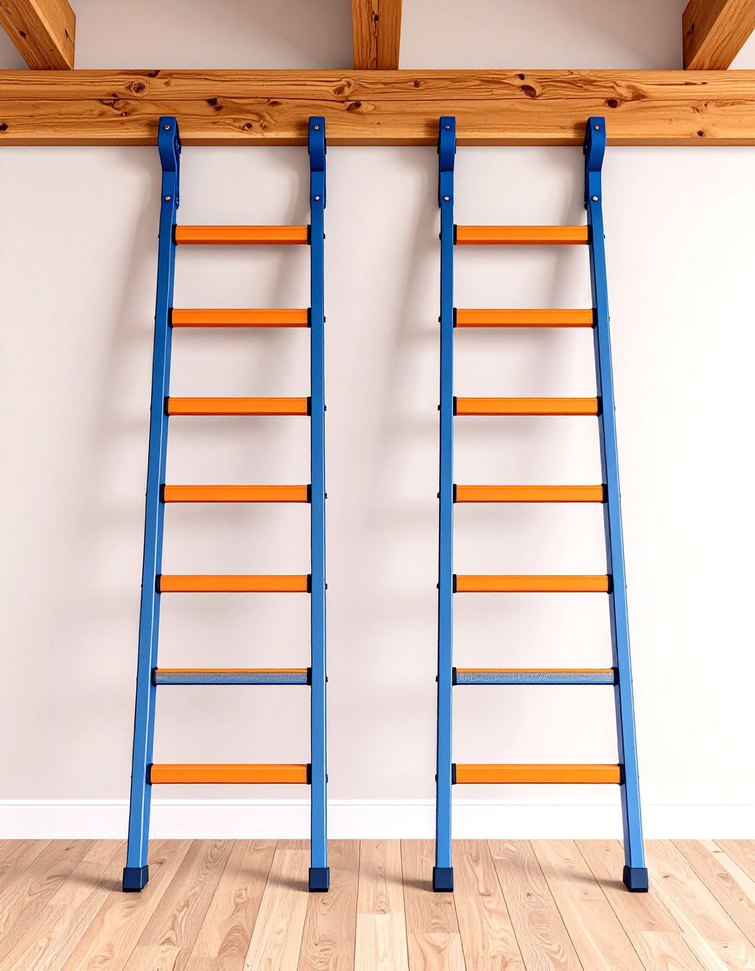 Hang Ladders Securely on Heavy Duty Hooks - 20 Garage Storage Ideas