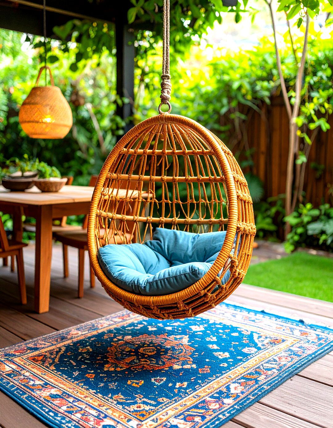 Hanging Chair or Hammock for Playful Flair - 20 Boho Dining Room Ideas