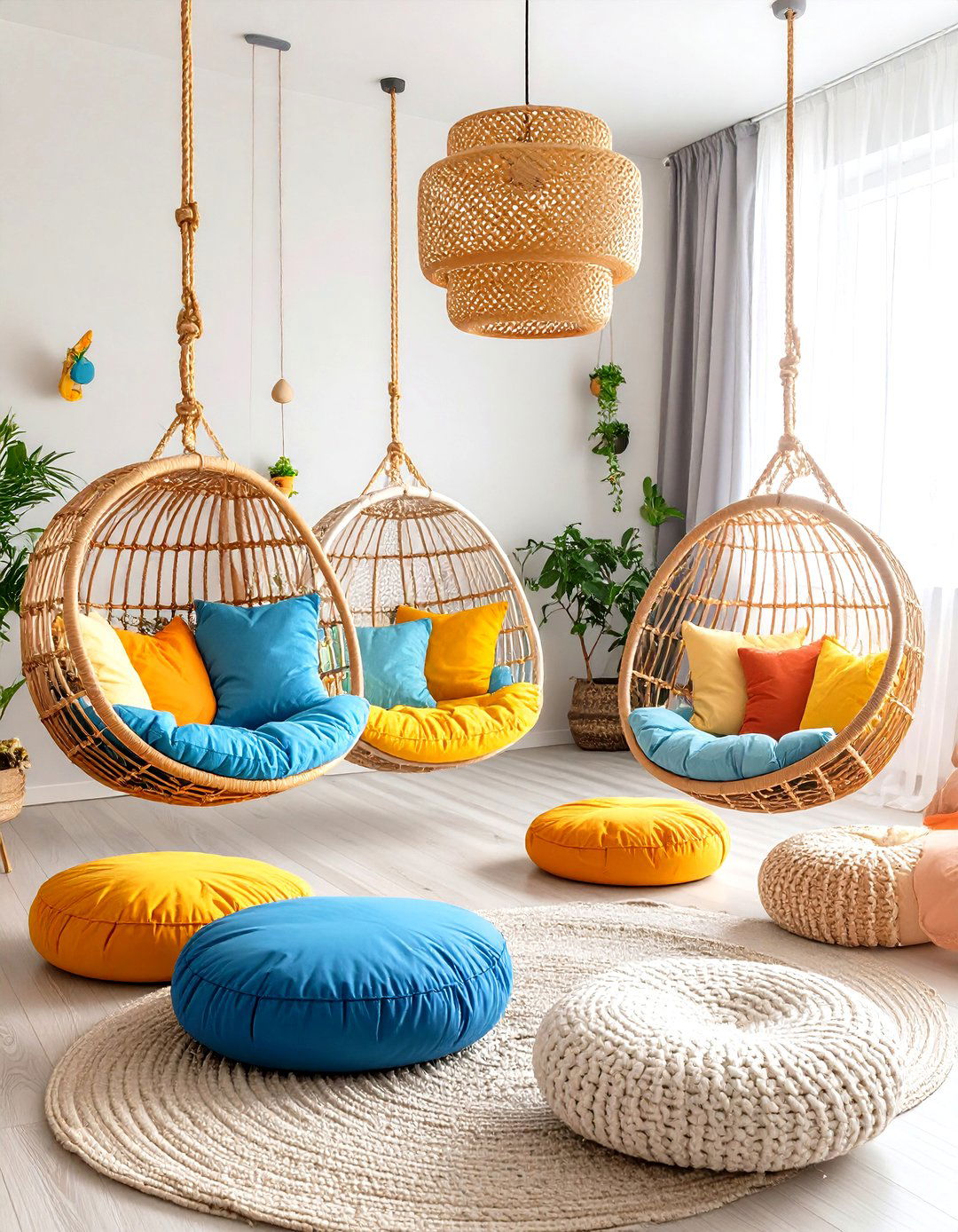 Hanging Chairs and Bean Bags - 20 Tween Bedroom Ideas