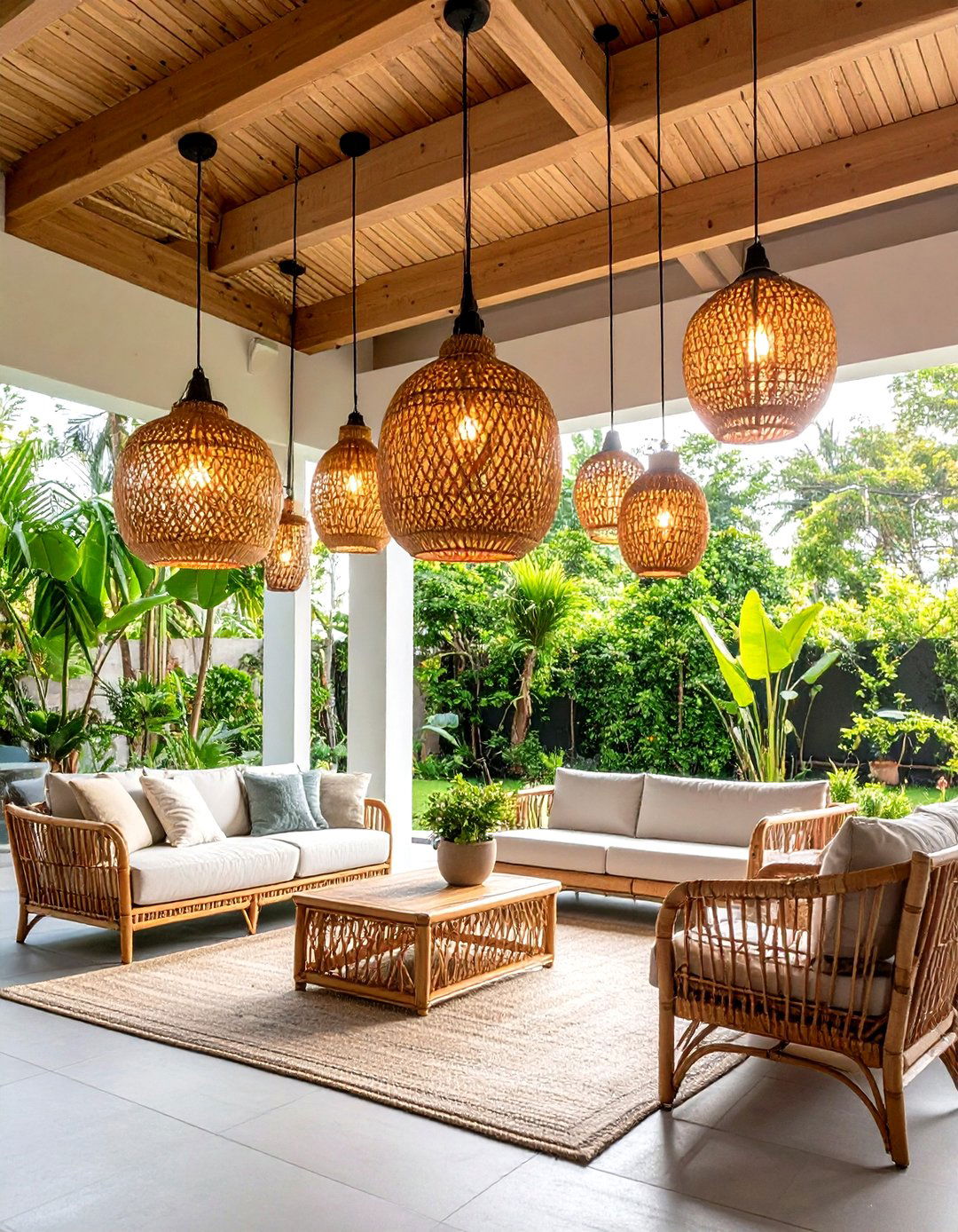 Hanging Garden Lantern Installation - 20 Lantern Decor Ideas
