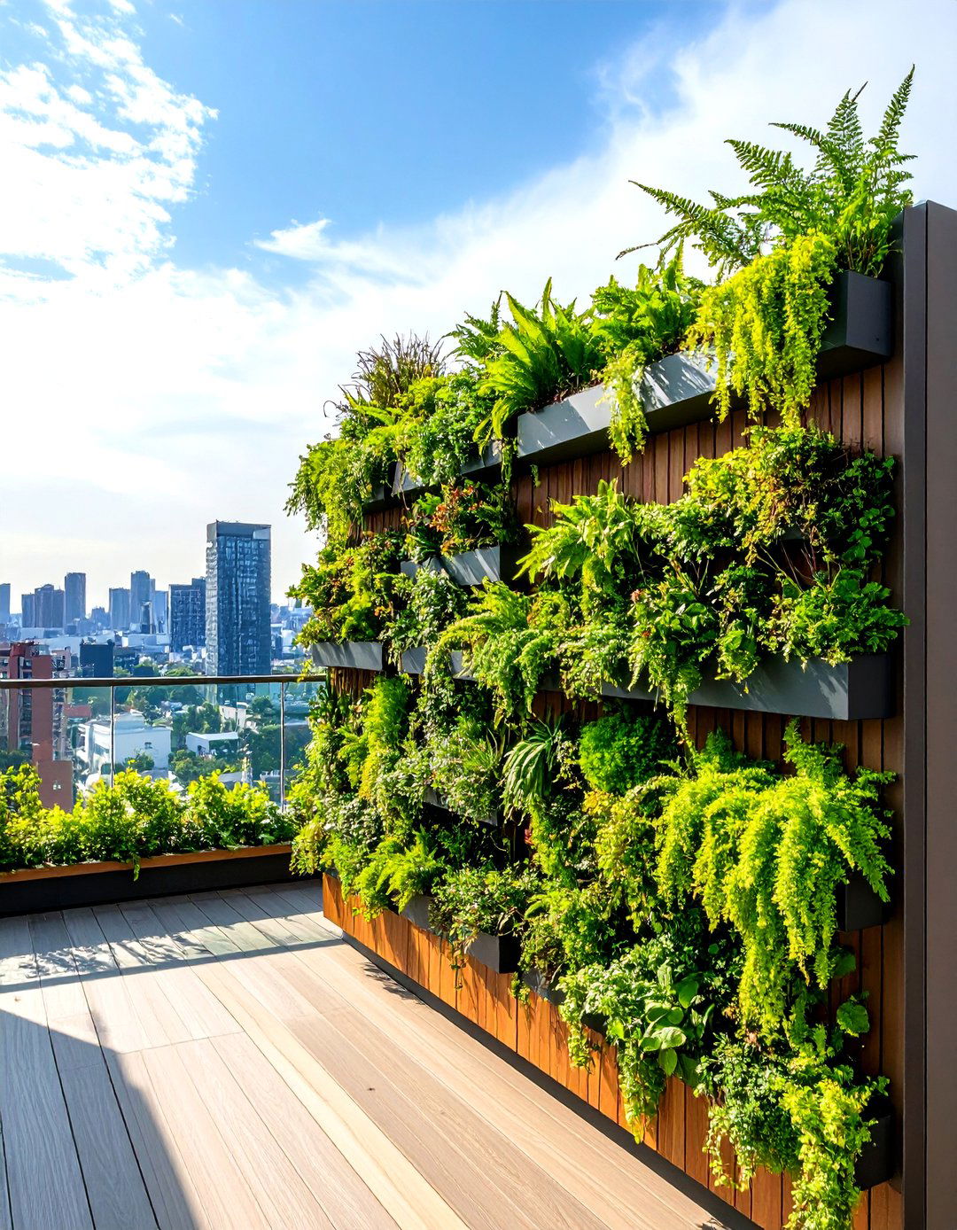 Hanging Garden and Green Wall Systems for a Rooftop Garden - 20 Rooftop Garden Ideas