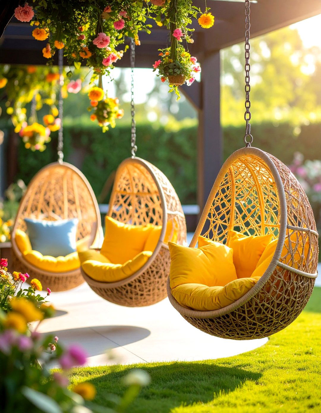 Hanging Outdoor Seating and Swing Chairs - 20 Outdoor Seating Ideas