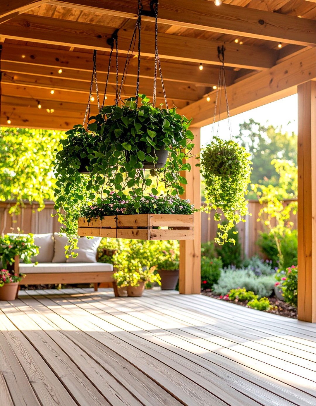 Hanging Planter Display - 20 Vertical Pallet Garden Ideas