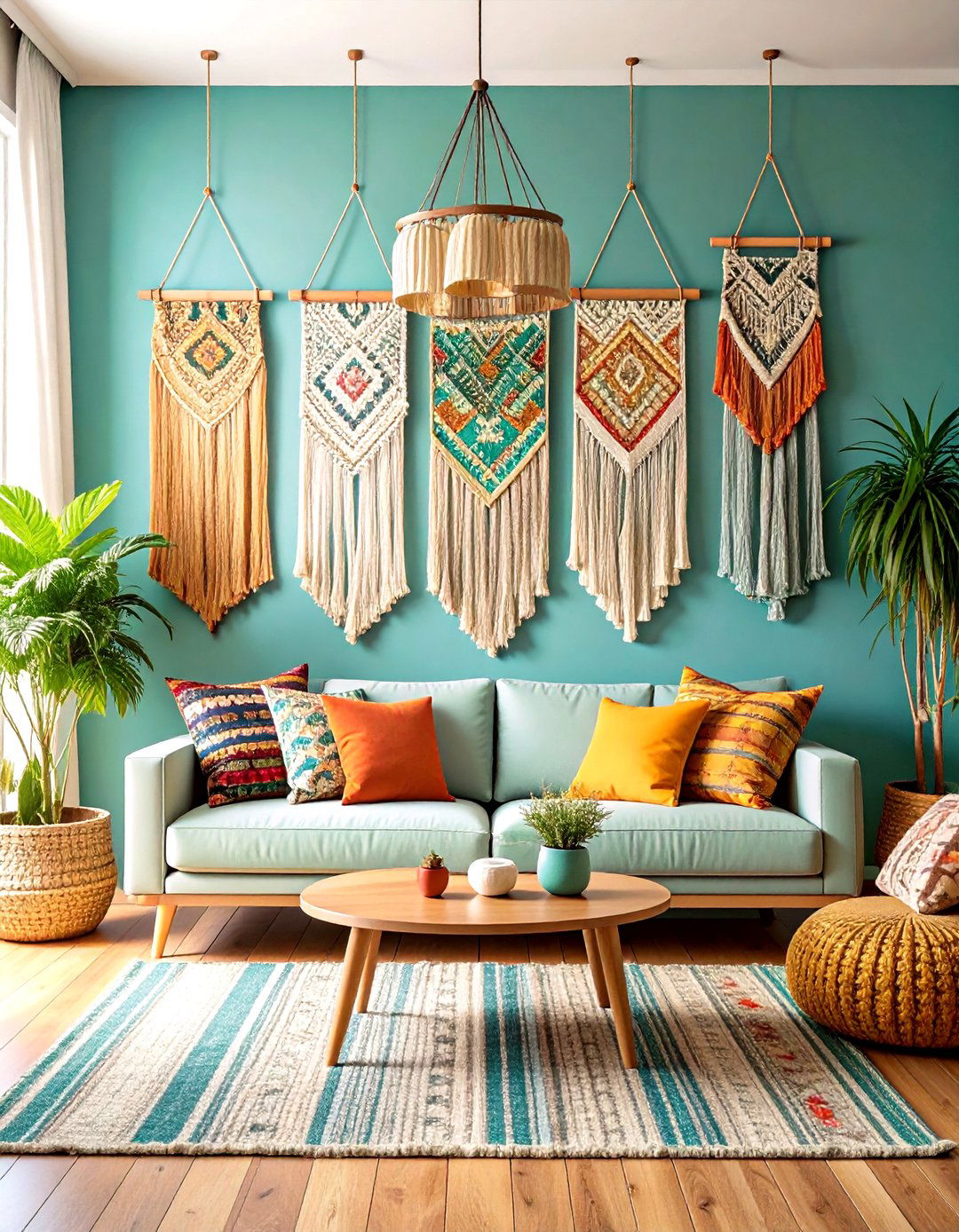 Hanging Textile and Tapestry Display - 20 Wall Collage Ideas