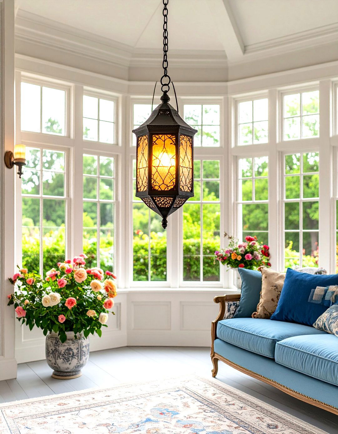 Hanging Victorian Lanterns - 20 Victorian Sunroom Ideas