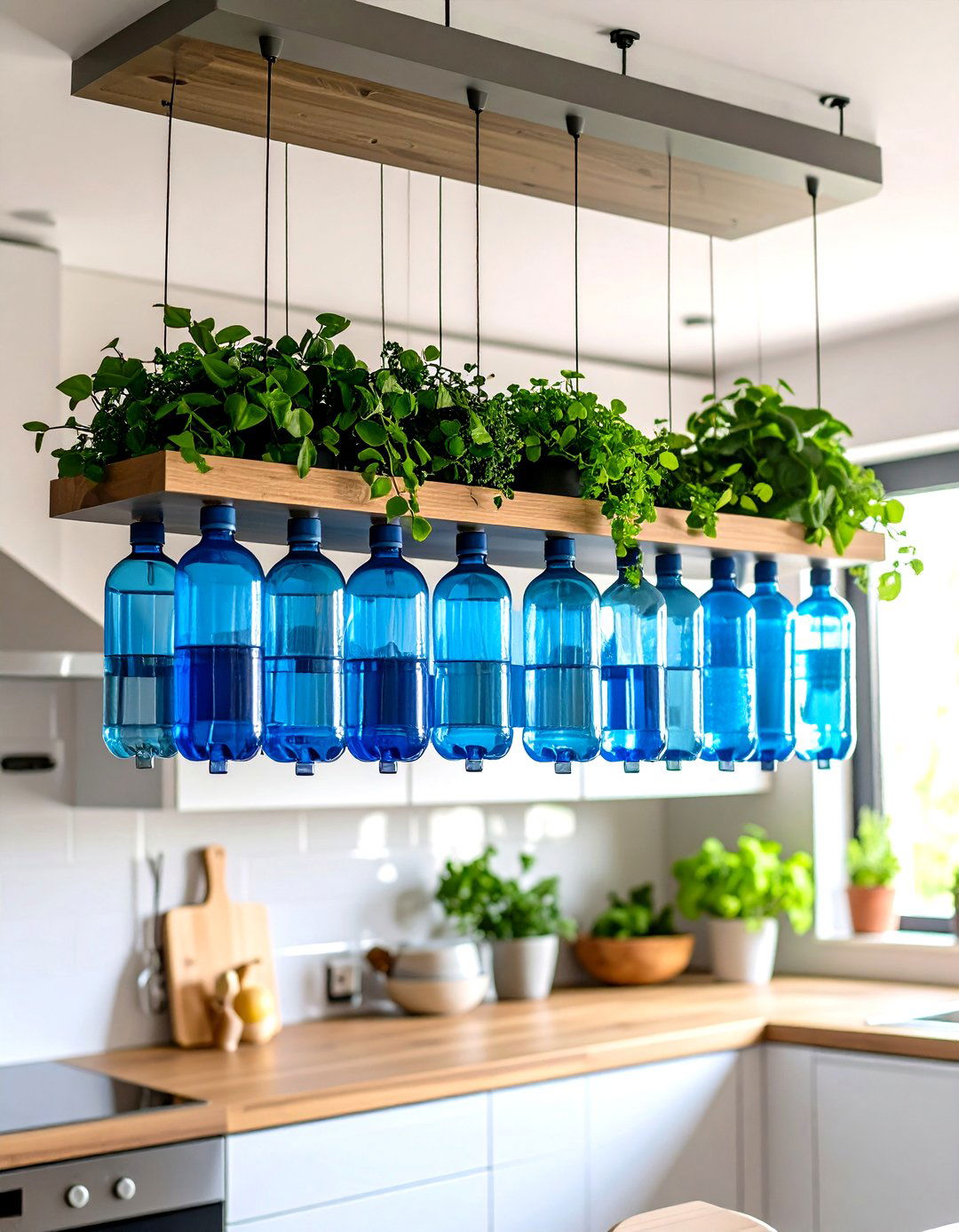 Hanging Water Bottle Storage Pod System - 20 Water Bottle Storage Ideas