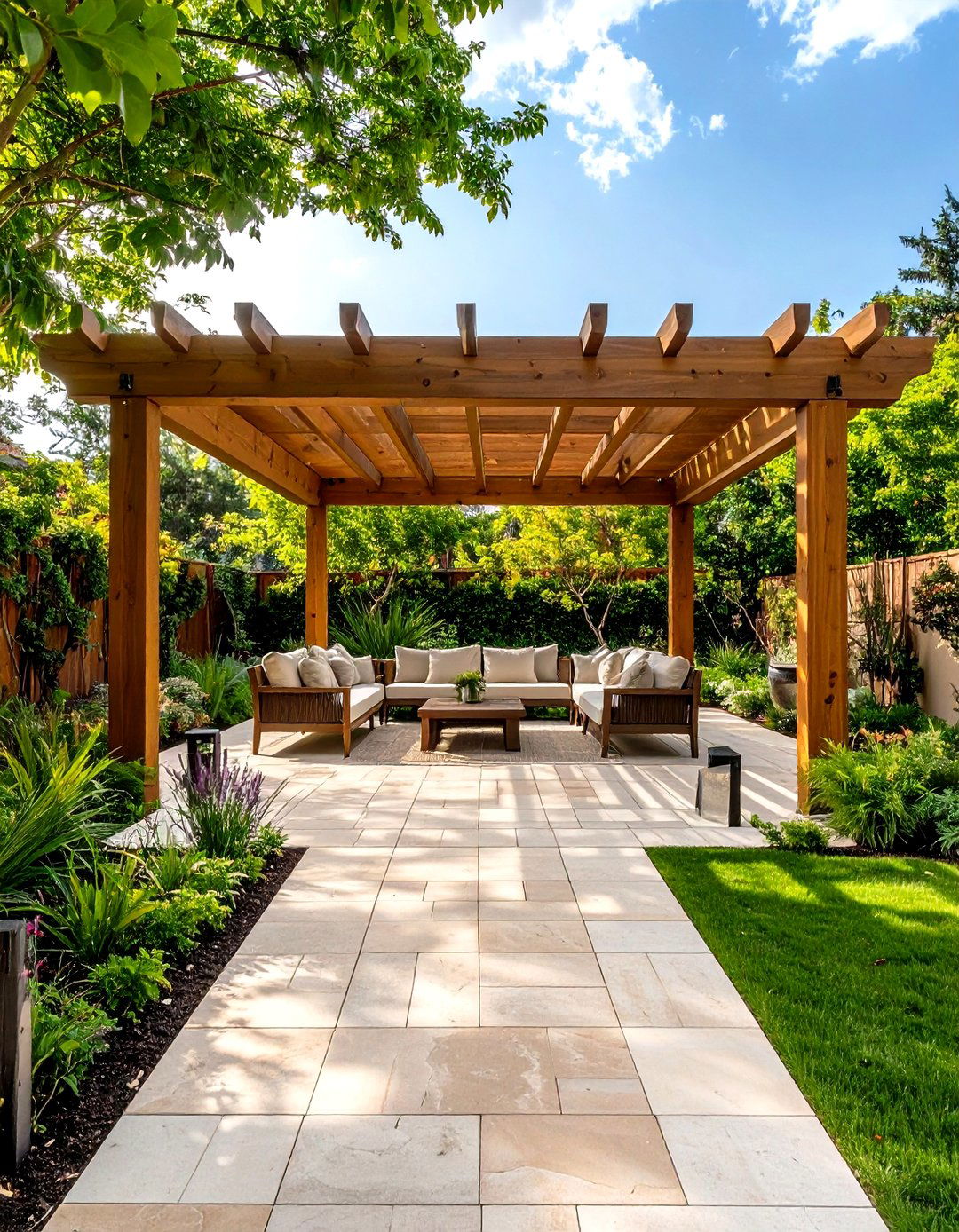 Hardscape Structures to Define Space - 20 Shade Garden Design Ideas