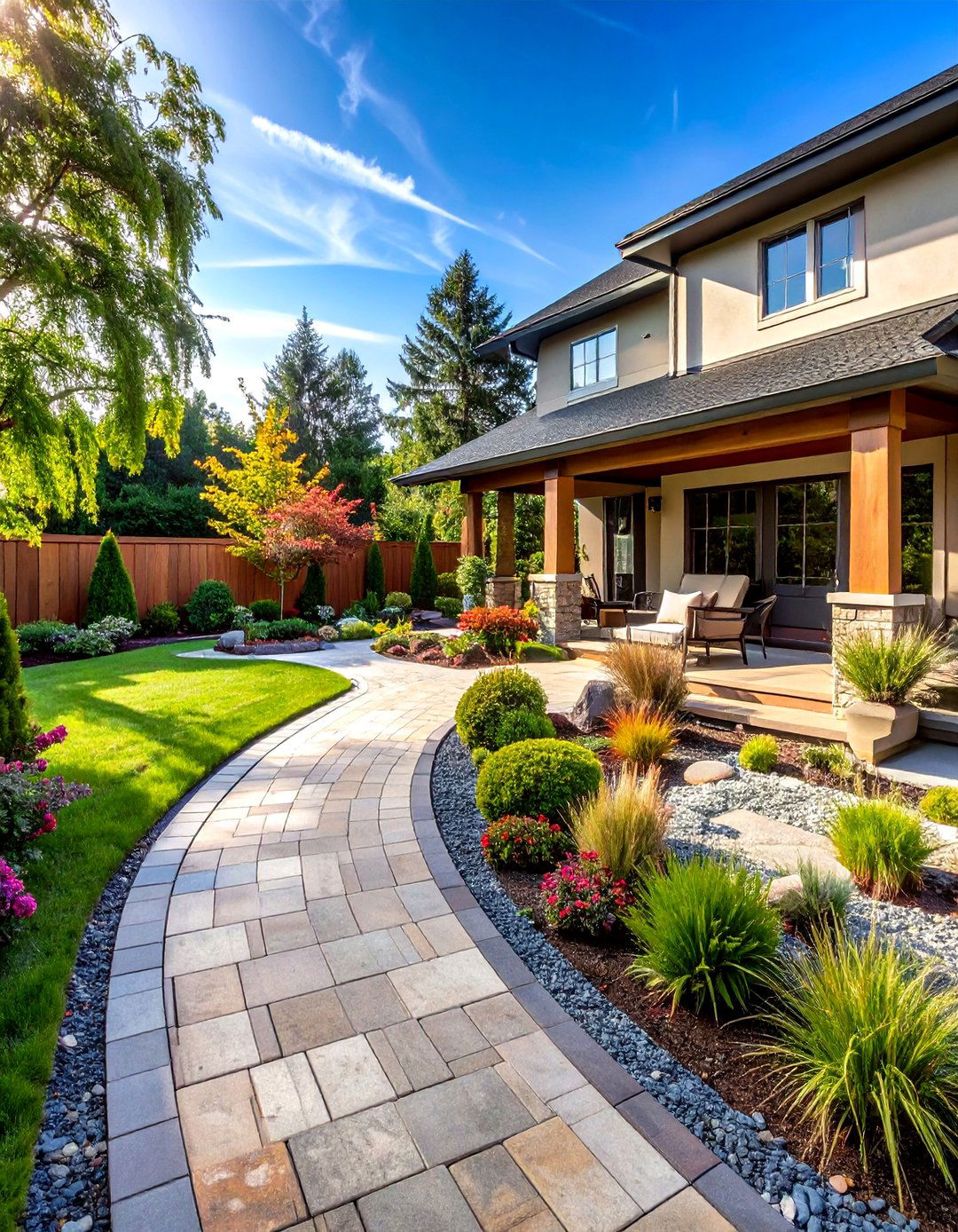 Hardscaped Low Maintenance Backyard Landscaping - 20 Low Maintenance Backyard Landscaping Ideas