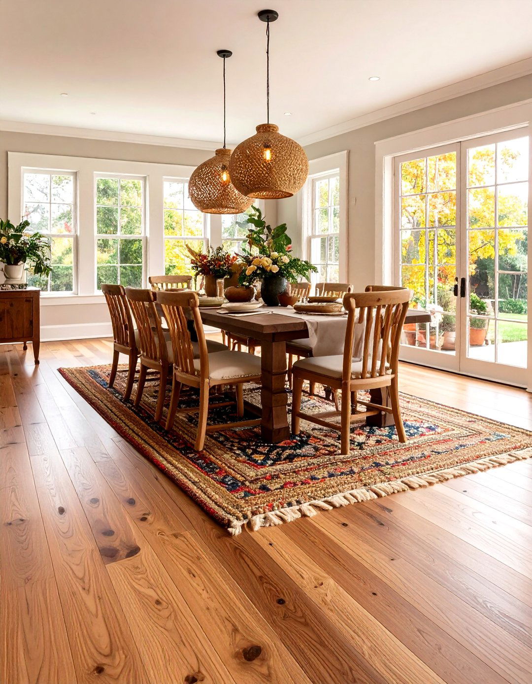 Hardwood Floor Colonial Dining Room Foundation - 20 Colonial Dining Room Ideas
