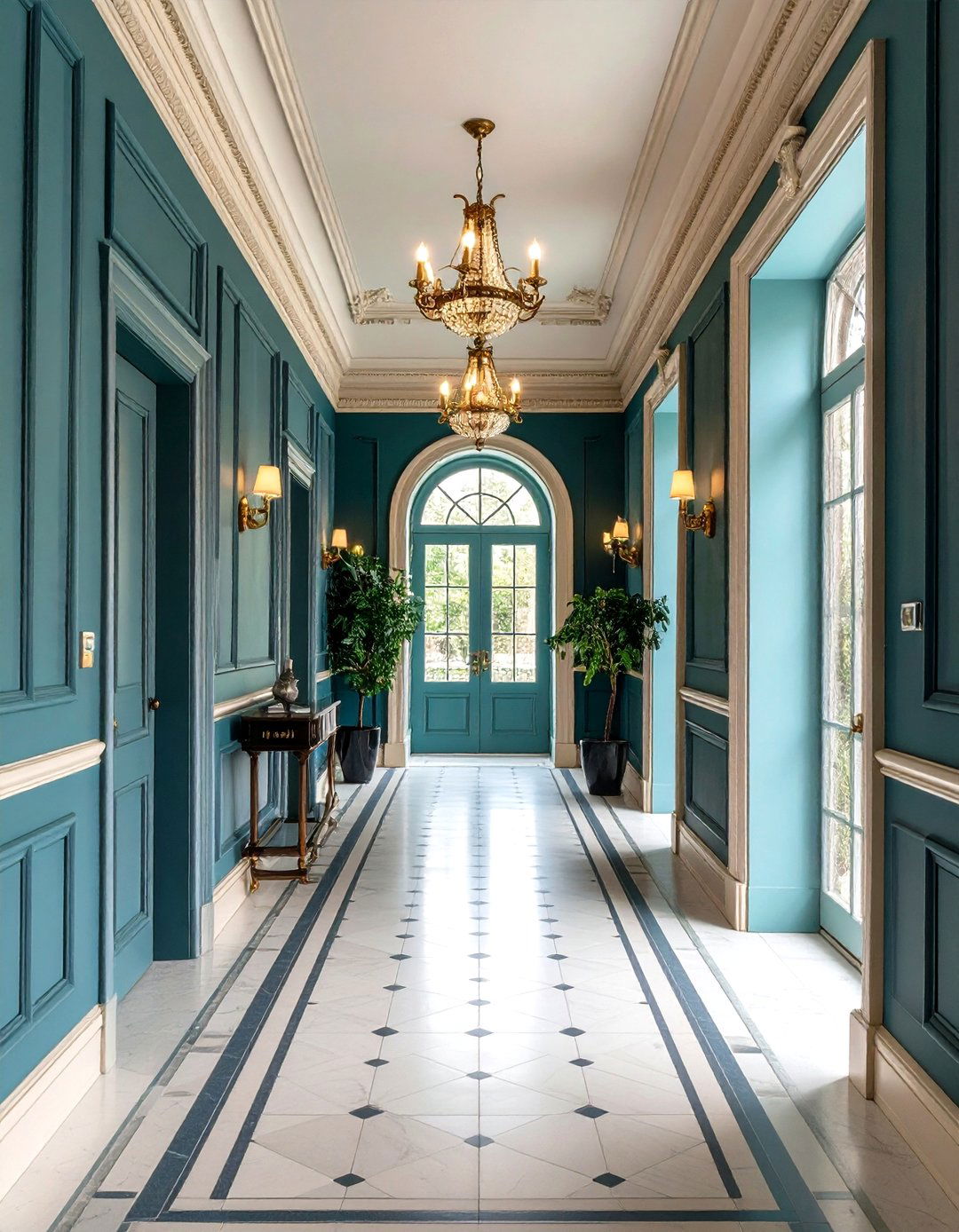 Harmonious Color Palettes - 20 Victorian Hallway Ideas