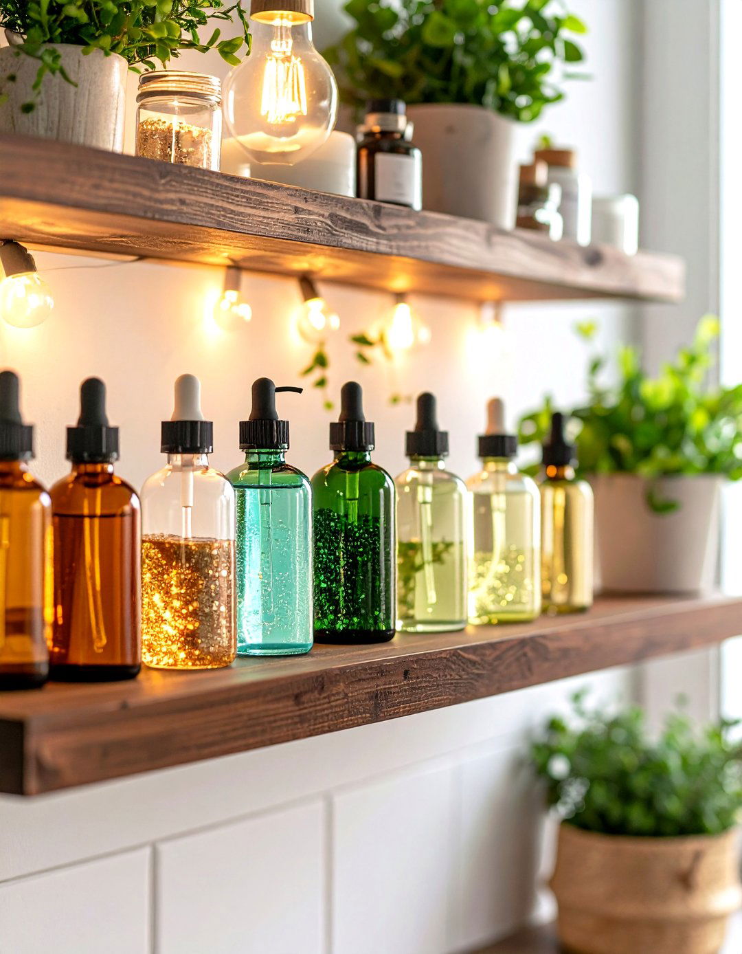 Harry Potter Potion Bottle Apothecary Shelf - 20 Harry Potter Decor Ideas