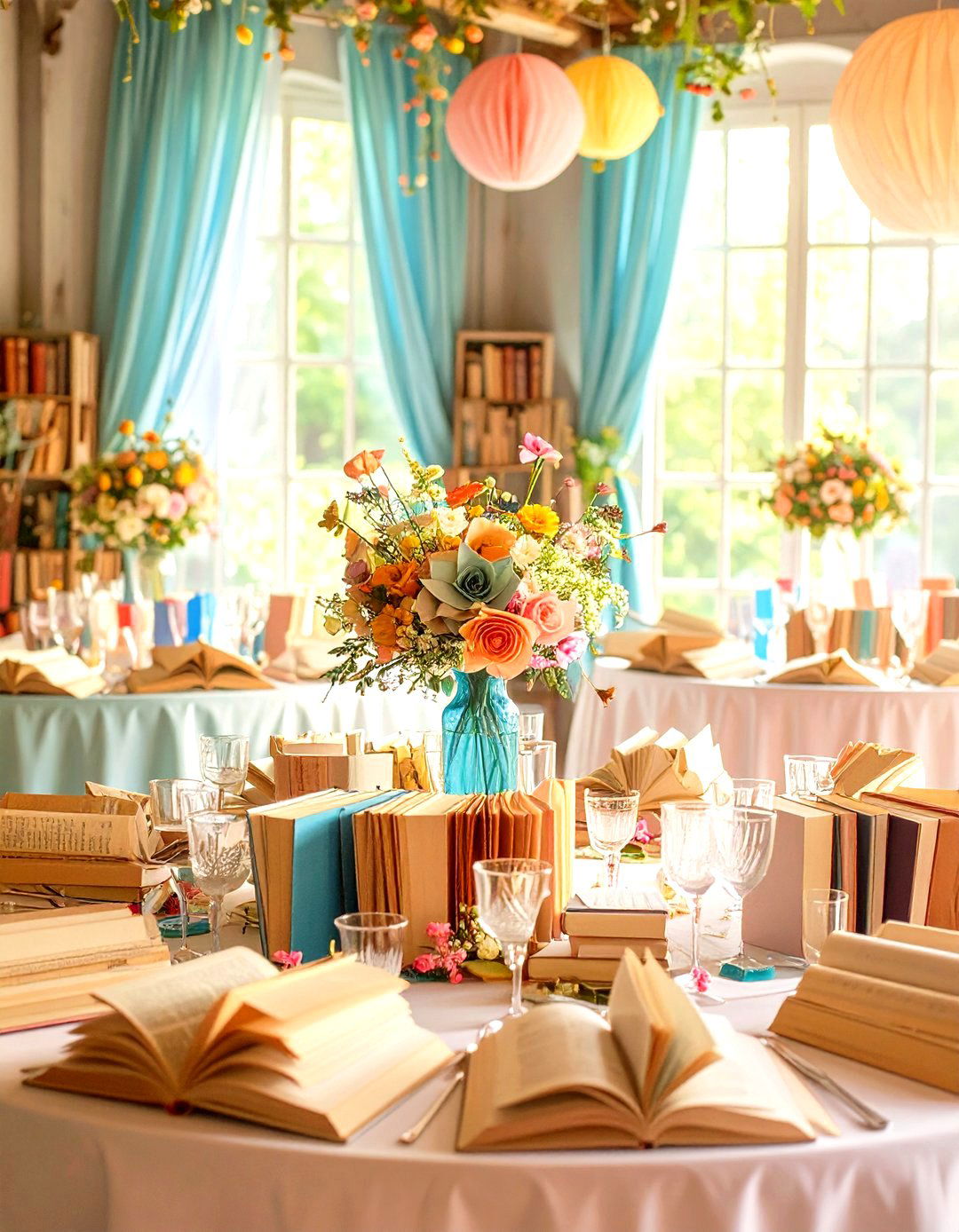 Harry Potter Wedding Book Page Decor for Literary Romance Elements - 20 Harry Potter Wedding Ideas