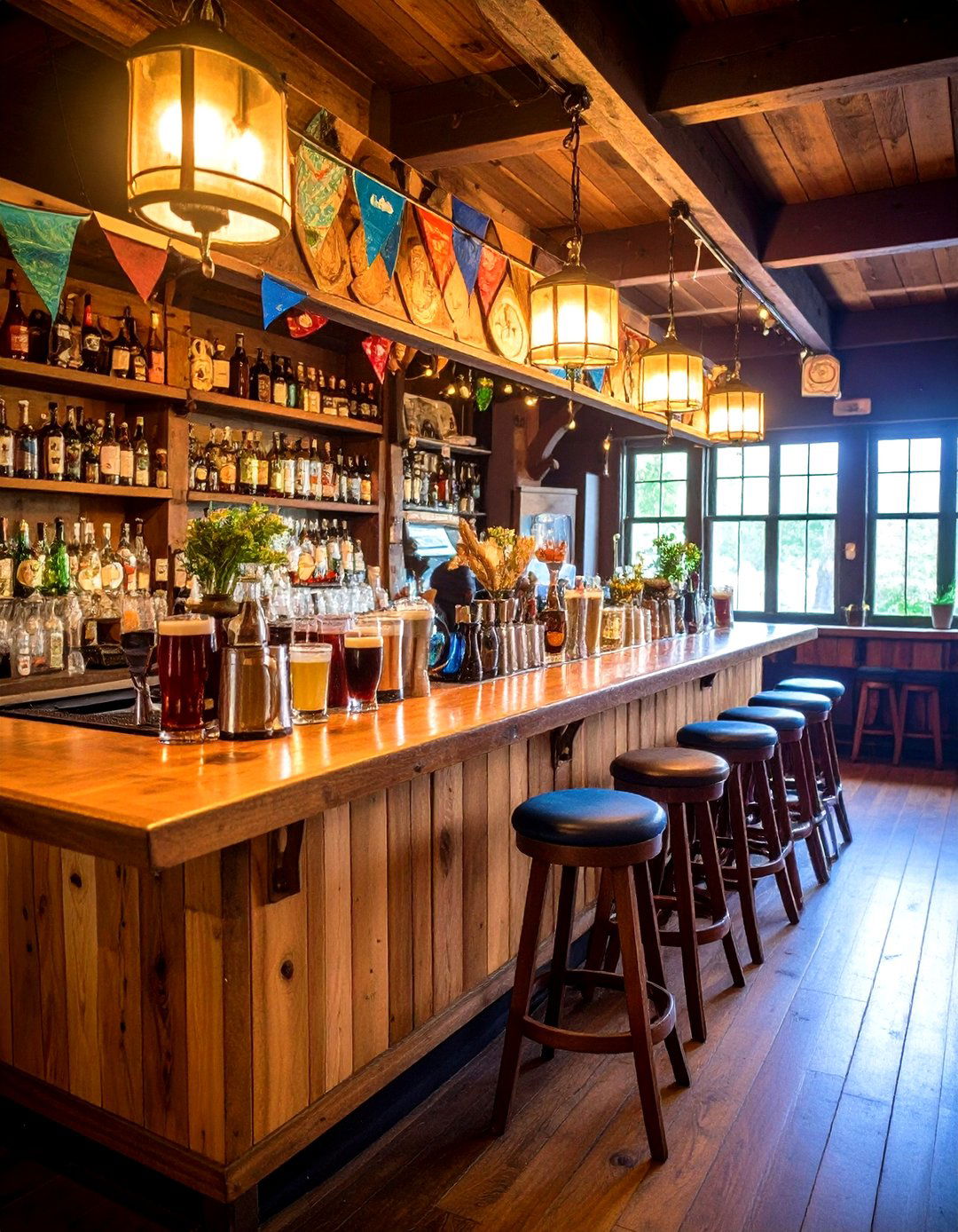Harry Potter Wedding Butterbeer Bar with Signature Cocktail Station - 20 Harry Potter Wedding Ideas