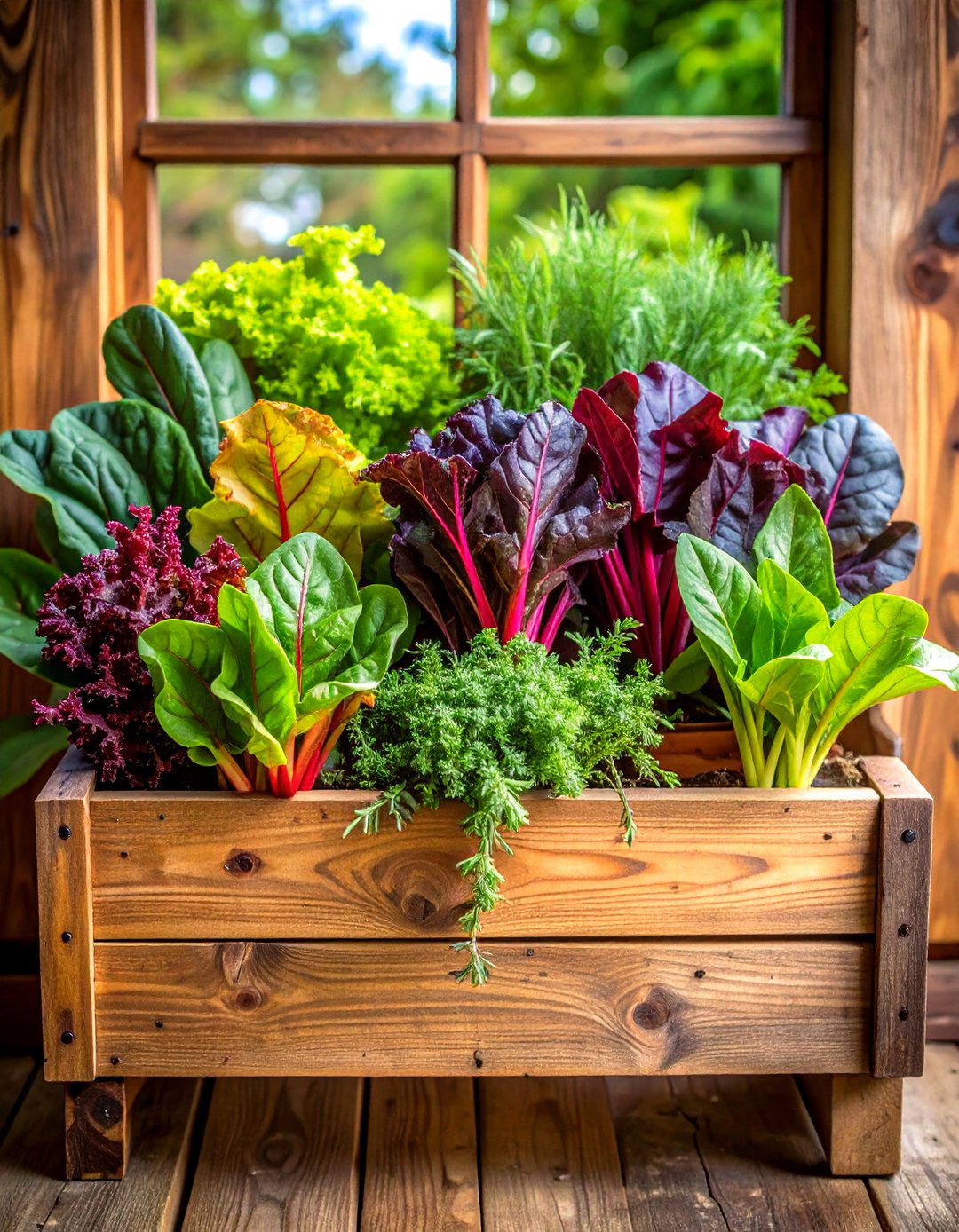 Harvest Themed Fall Window Box with Edible Elements - 20 Fall Window Box Ideas