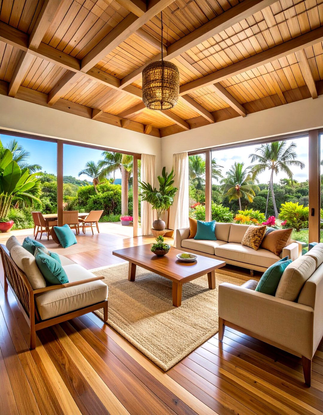 Hawaiian Open Floor Plan Interior Design Ideas - 20 Hawaiian Interior Design Ideas