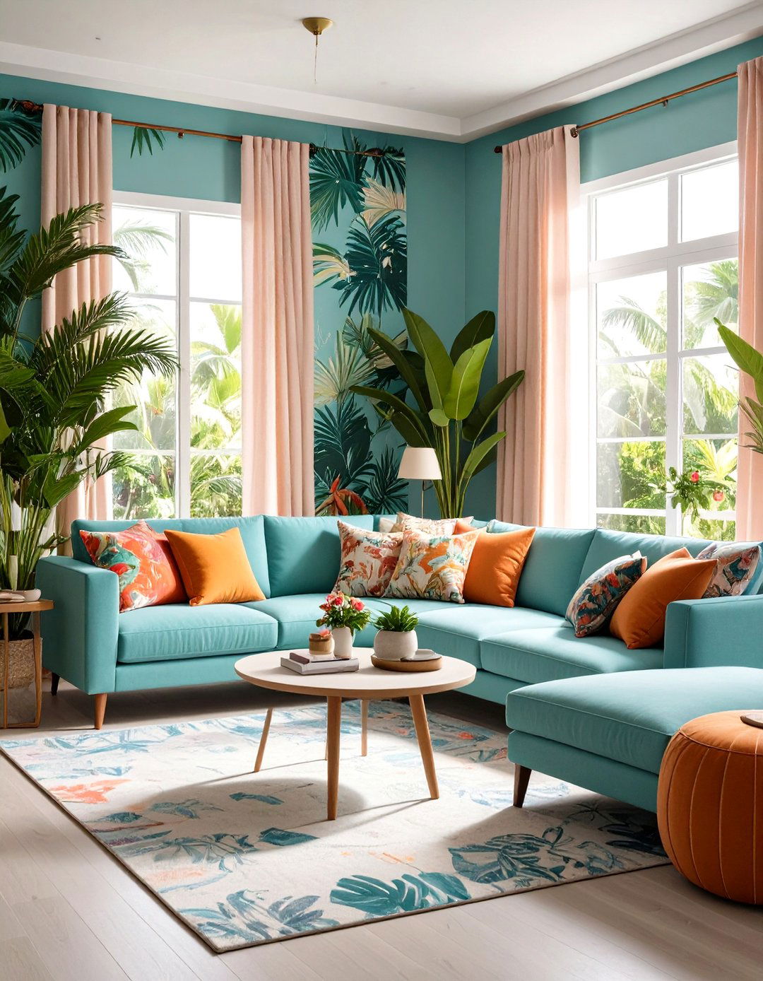 Hawaiian Palm Leaf Pattern Interior Design Ideas - 20 Hawaiian Interior Design Ideas