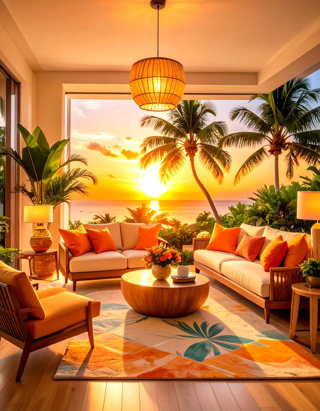 Hawaiian Sunset Themed Interior Design Ideas - 20 Hawaiian Interior Design Ideas