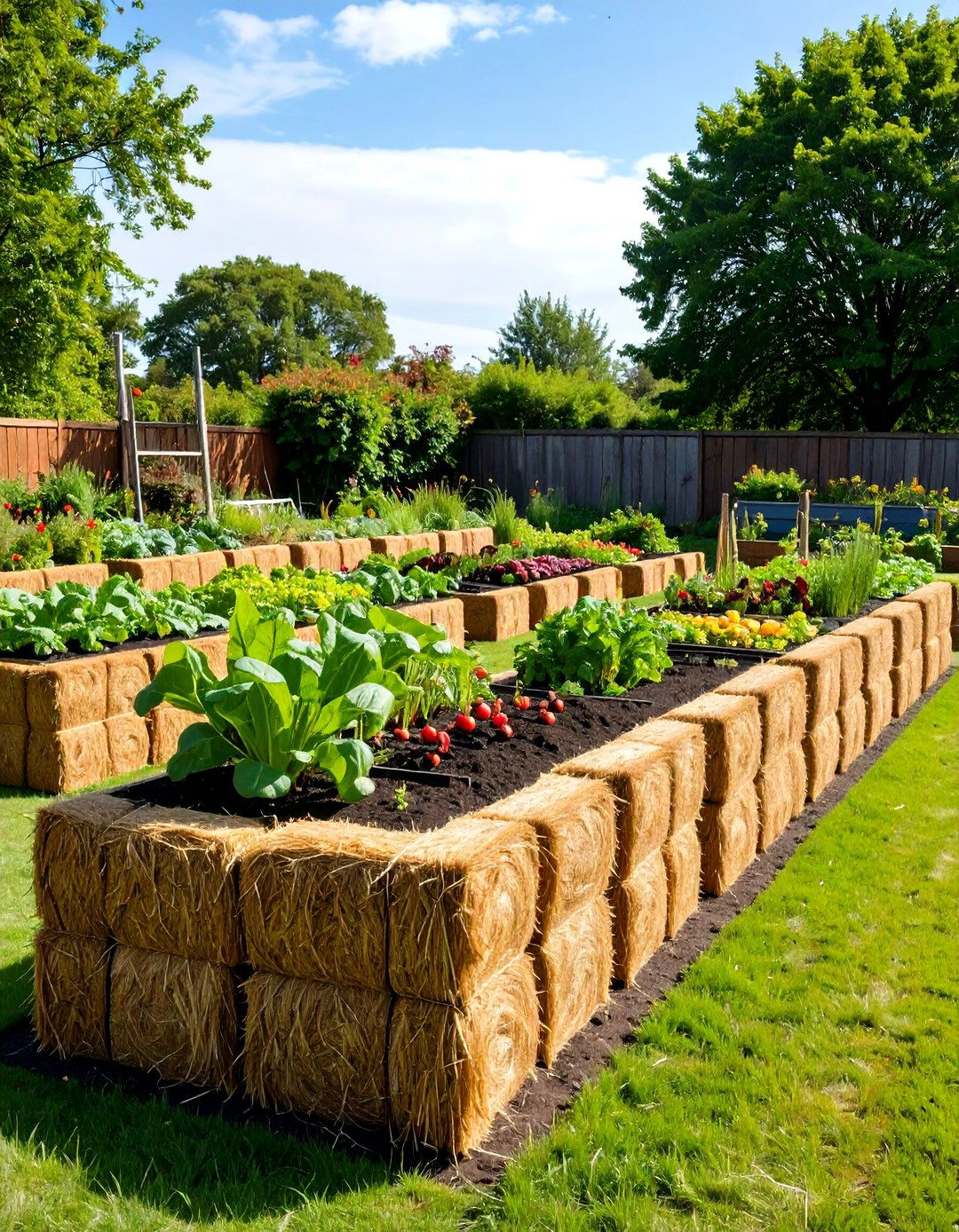 Hay Bale Raised Garden Bed - 20 Inexpensive Raised Garden Bed Ideas