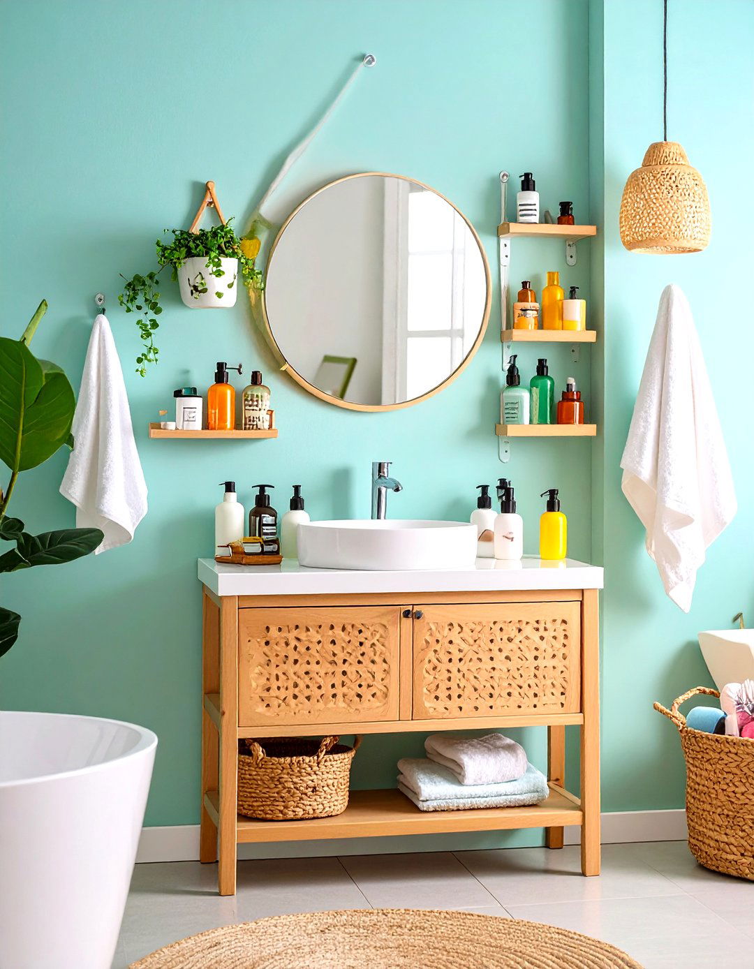 Heat Safe Pull Out Vanity Grooming Drawer - 20 vanity organization ideas