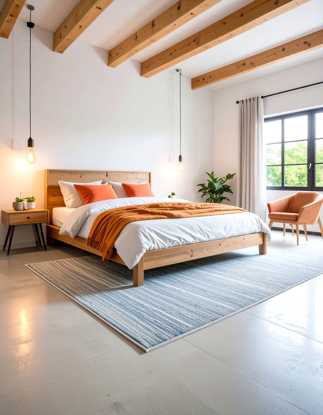 Heated Concrete Floor Bedroom with Radiant Warmth - 20 Concrete Floor Bedroom Ideas