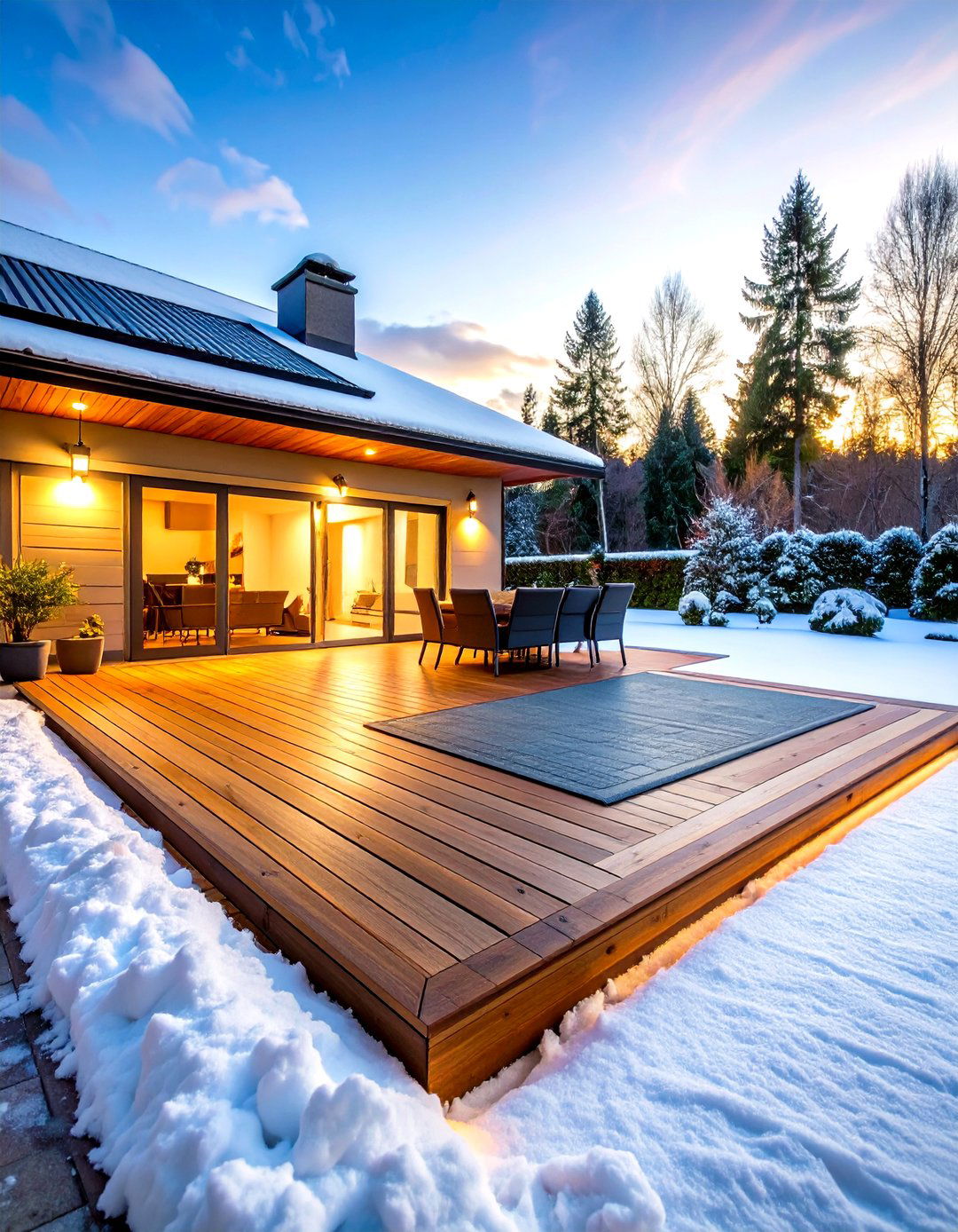 Heated Deck Flooring for Cold Climates - 20 Deck Flooring Ideas