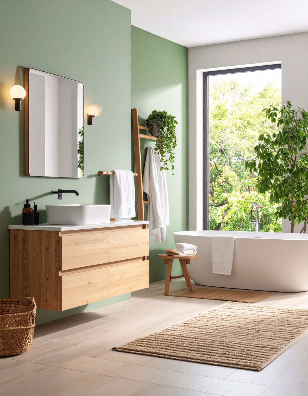 Heated Floors and Towel Racks - 20 Scandinavian Bathroom Ideas