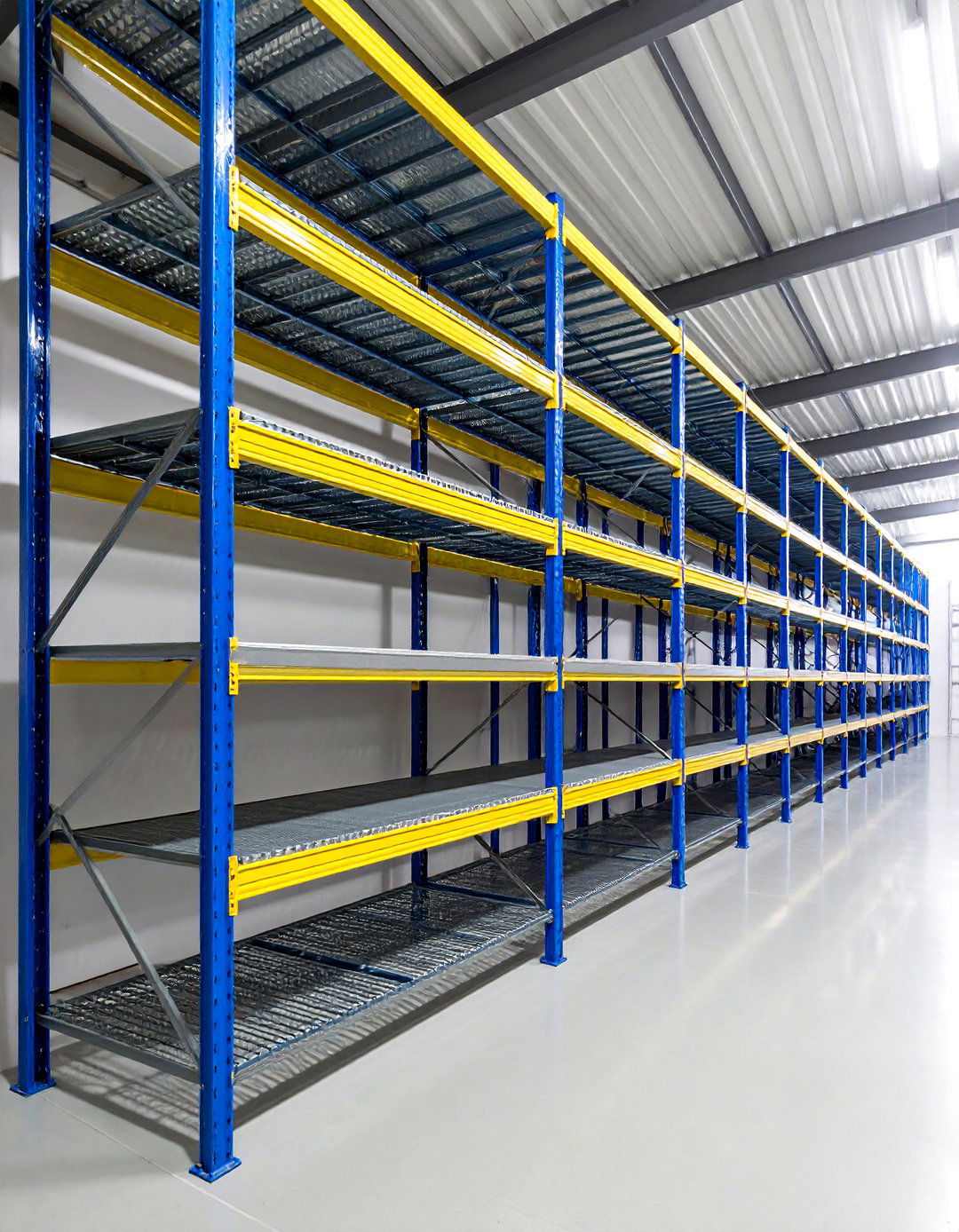 Heavy Duty Floor to Ceiling Industrial Shelving - 20 Shed Shelving Ideas