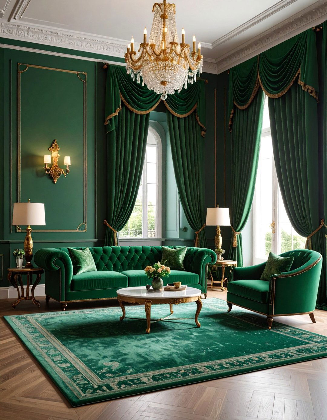 Heavy Velvet Castle Living Room Drapery - 20 Castle Living Room Ideas