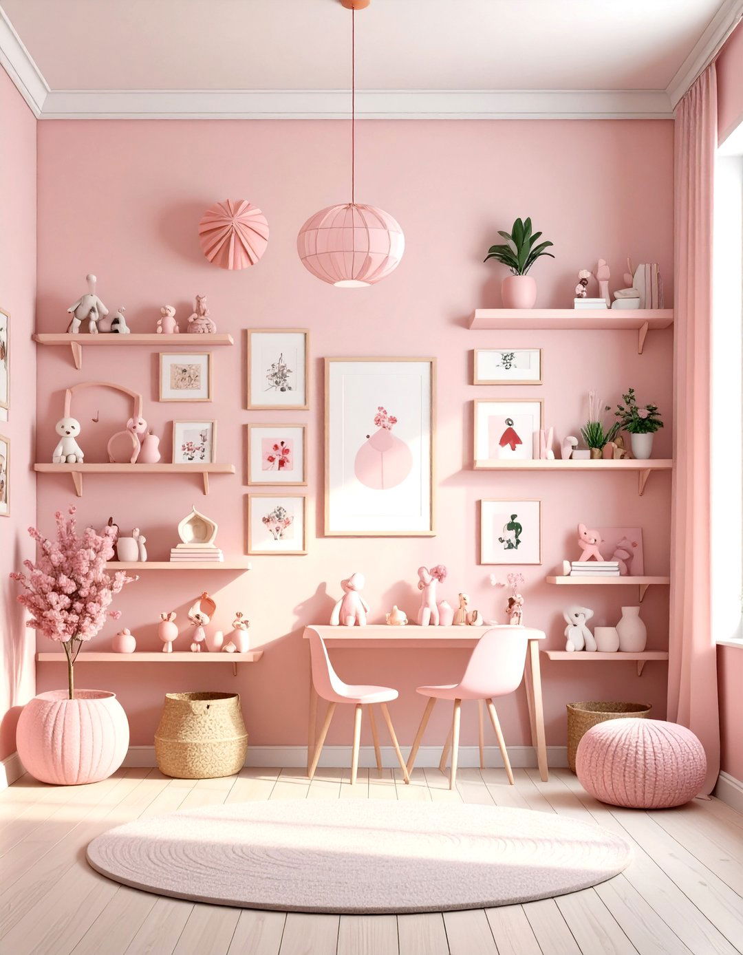 Hello Kitty Gallery Wall Bedroom - 20 Hello Kitty Bedroom Ideas