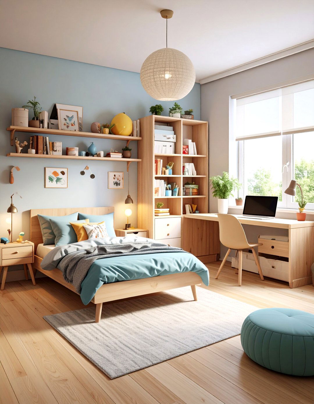 Hello Kitty Multi Functional Space Bedroom - 20 Hello Kitty Bedroom Ideas