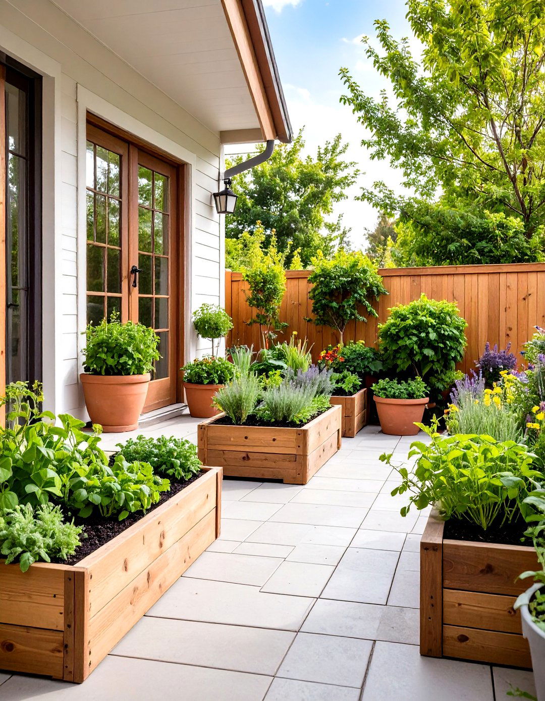 Herb Corner Garden with Culinary Focus - 20 Corner Garden Ideas
