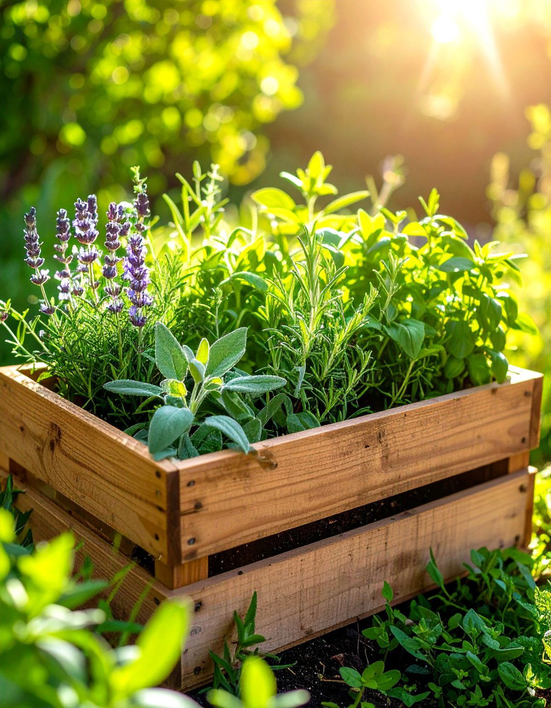 Herb Garden Fall Flower Box Collection - 20 Fall Flower Box Ideas