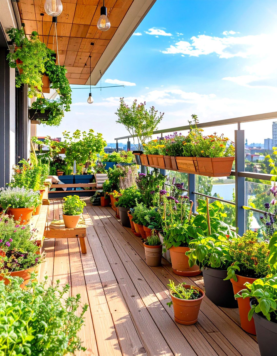 Herb Garden Loft Balcony Kitchen Extension - 20 Loft Balcony Ideas