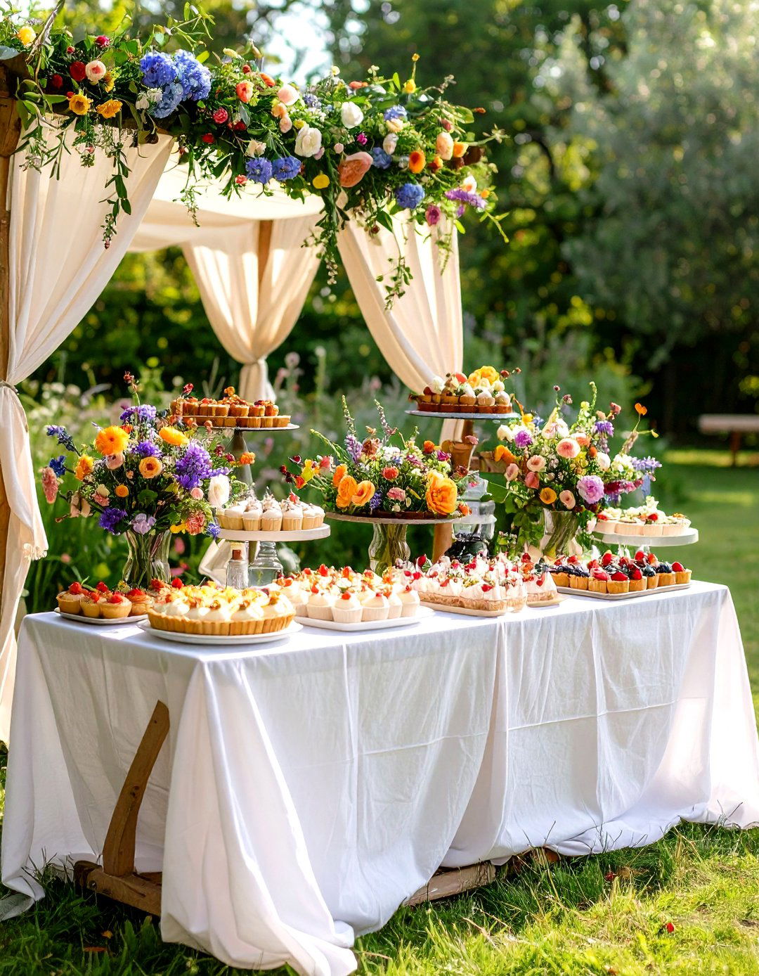 Herb Infused Dessert Station for a Garden Party - 20 Garden Party Ideas