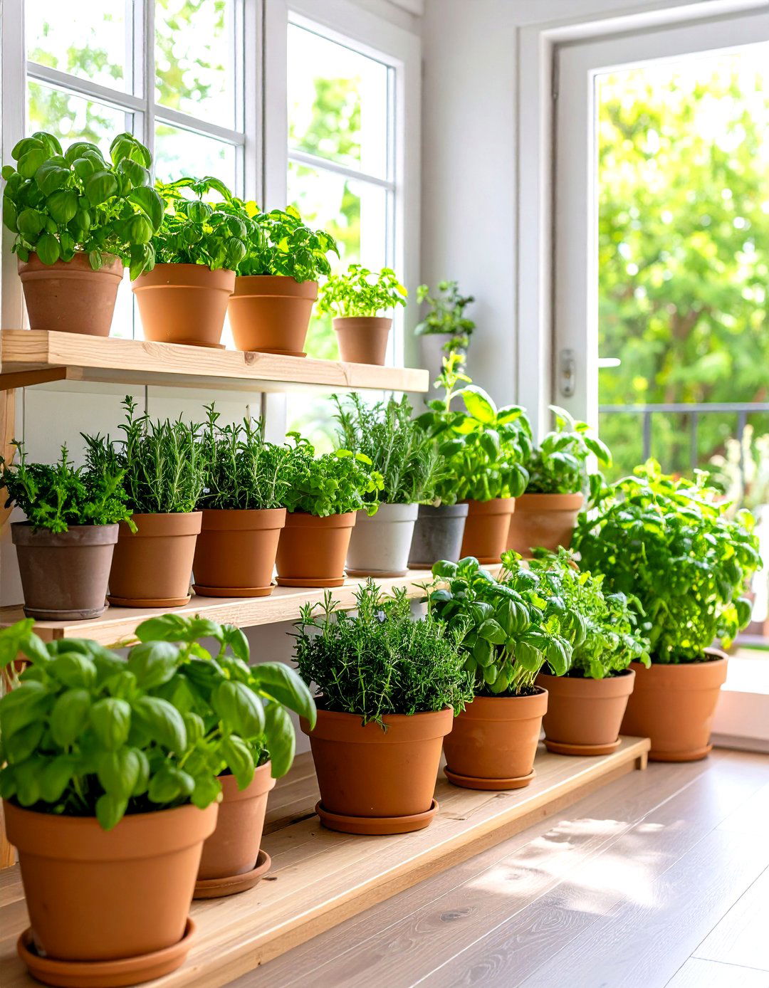 Herb Kitchen Corner Garden Ideas With Pots Near Doorways - 20 Corner Garden Ideas With Pots