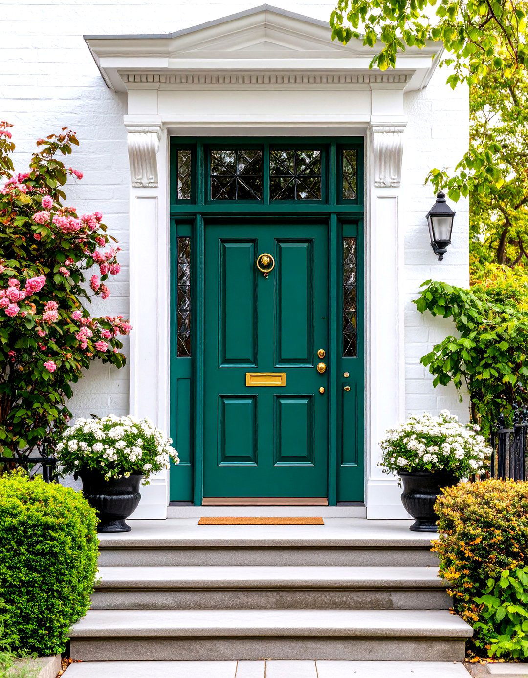 Heritage Victorian Grandeur - 20 Emerald Green Front Door Ideas