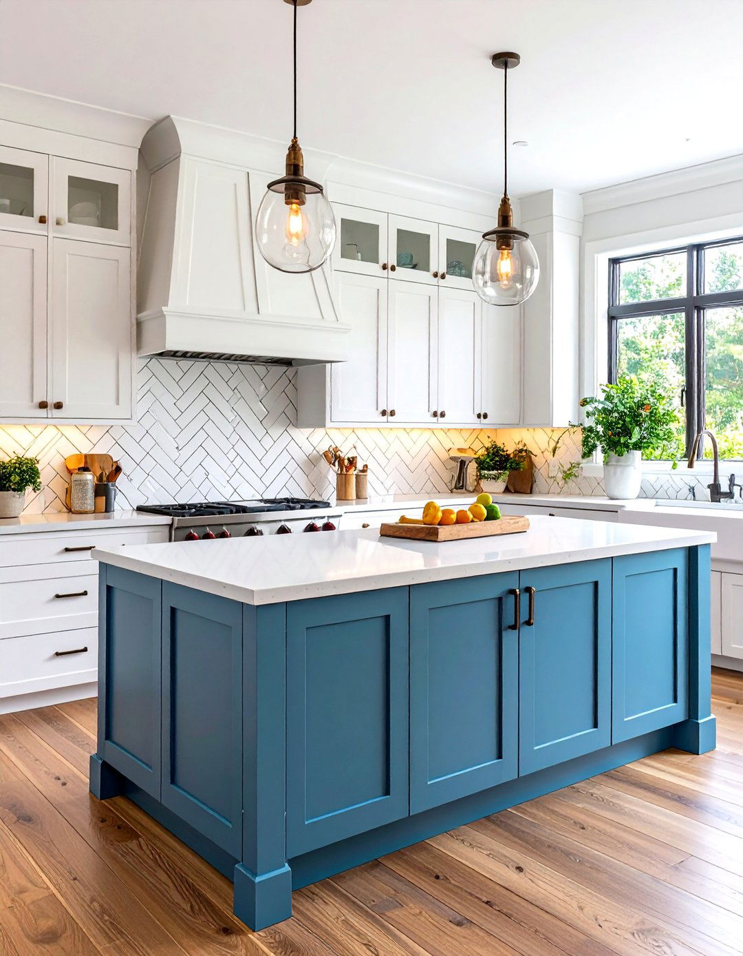 Herringbone Kitchen Backsplash Pattern in Subway Tiles - 20 Kitchen Backsplash Ideas