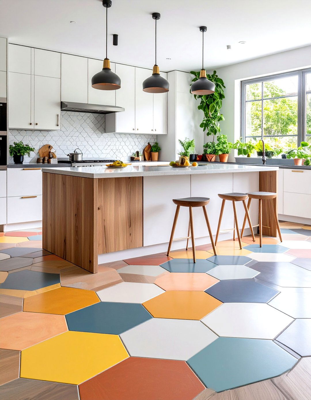 Hexagon Kitchen Floor Tiles - 20 Kitchen Floor Ideas
