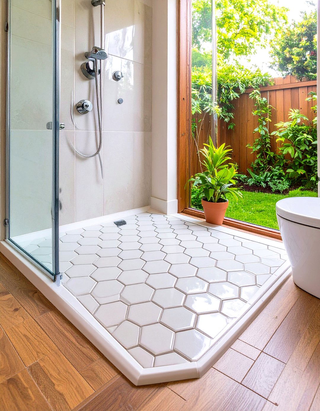 Hexagon Tiles for Slip Resistant Shower Floors - 20 Hexagon Tiles Ideas for Bathrooms