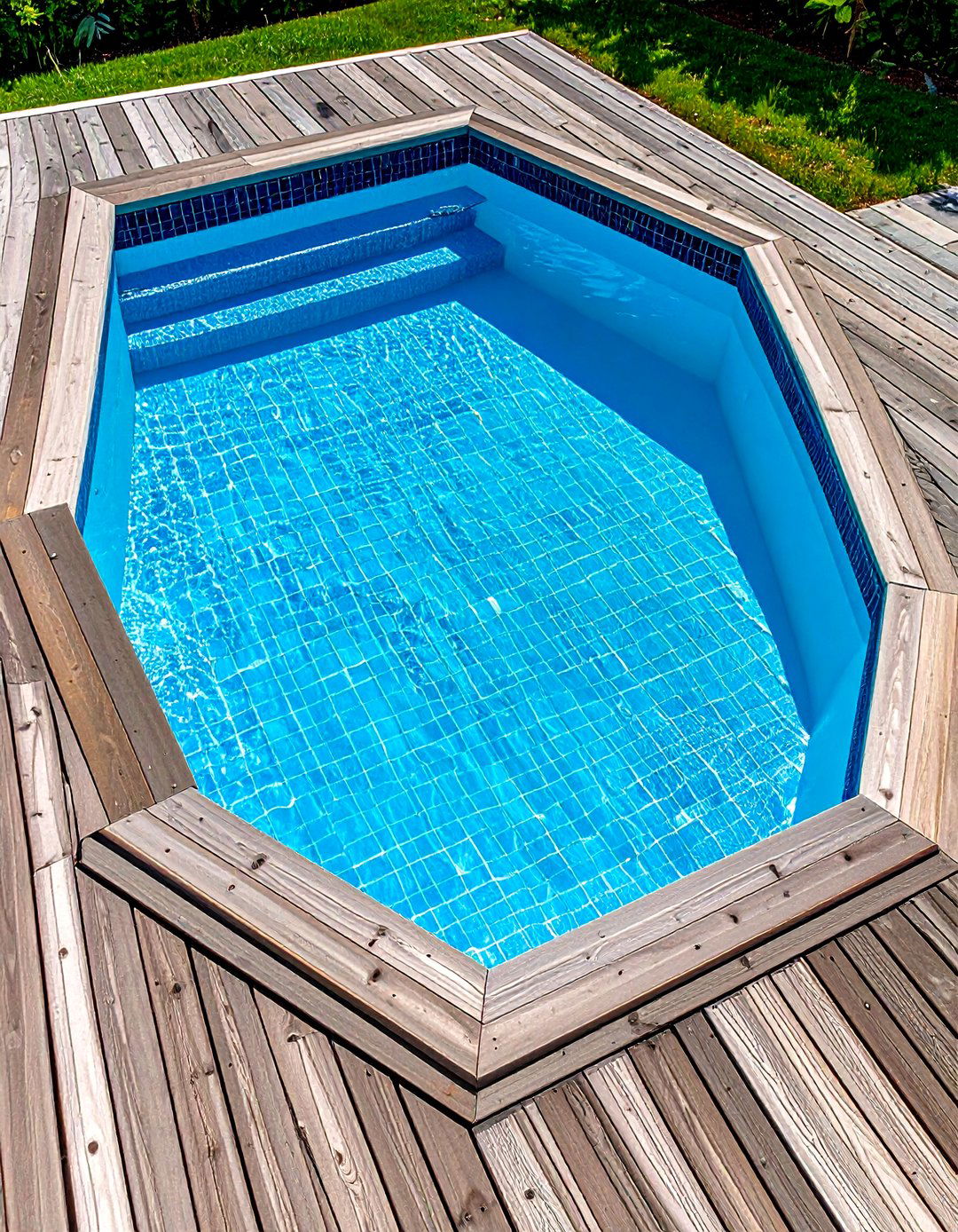Hexagonal Plunge Pool Feature - 20 Plunge Pool Ideas