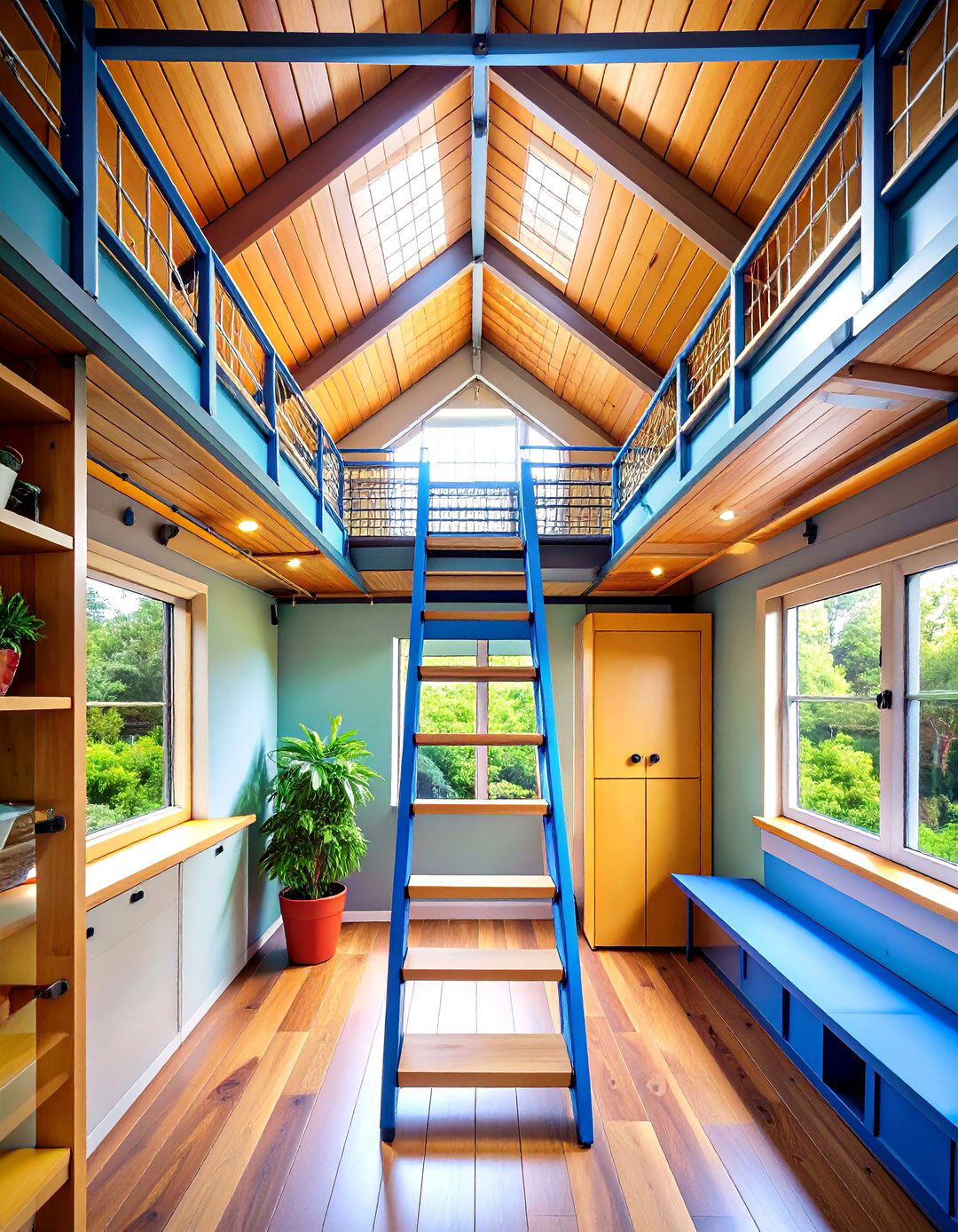 Hidden Ceiling Storage - 20 Tiny House Storage Ideas