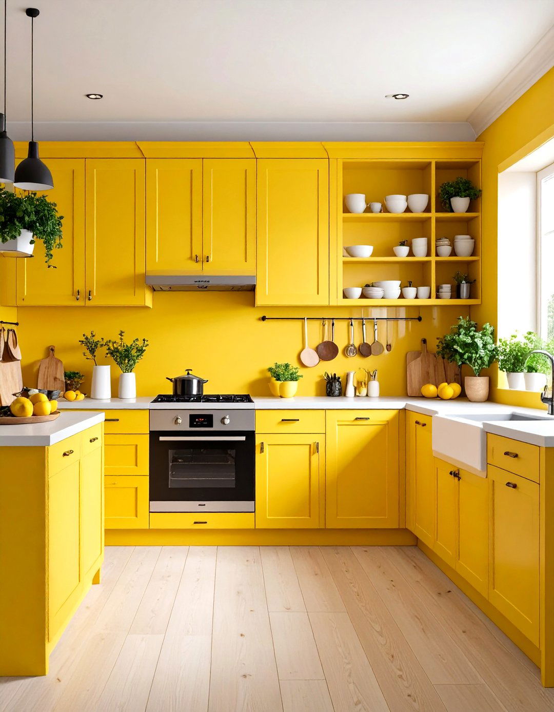Hidden Color Pops Inside Kitchen Cabinets Surprise - 20 Eclectic Kitchen Ideas