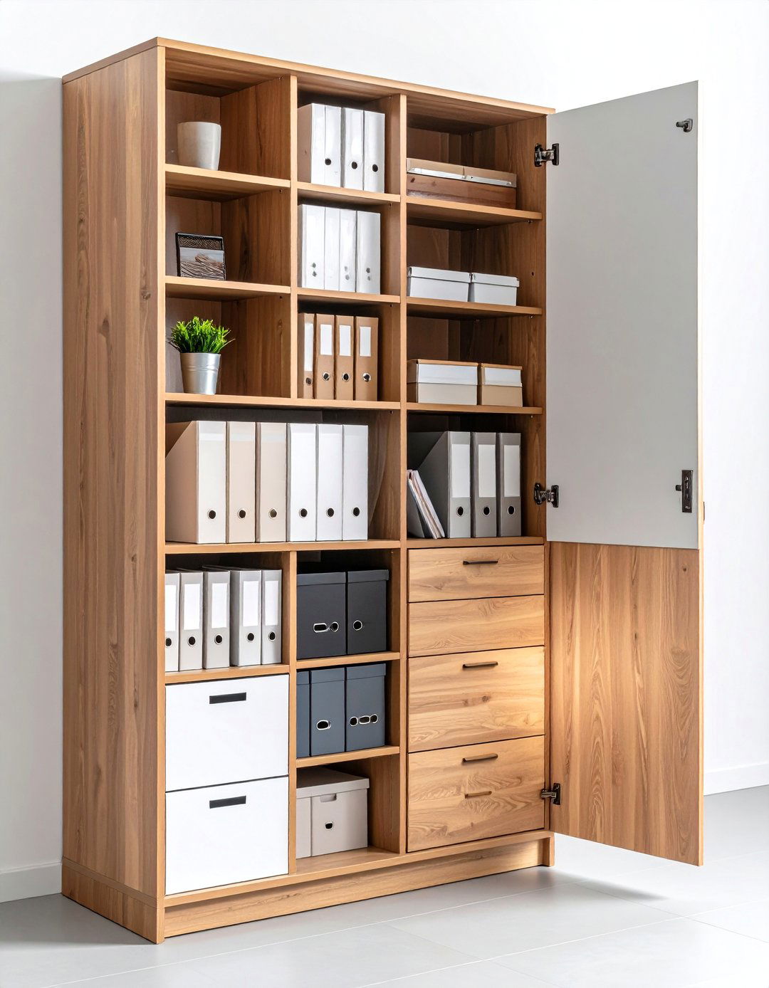 Hidden Command Center Cabinet - 20 Command Center Ideas
