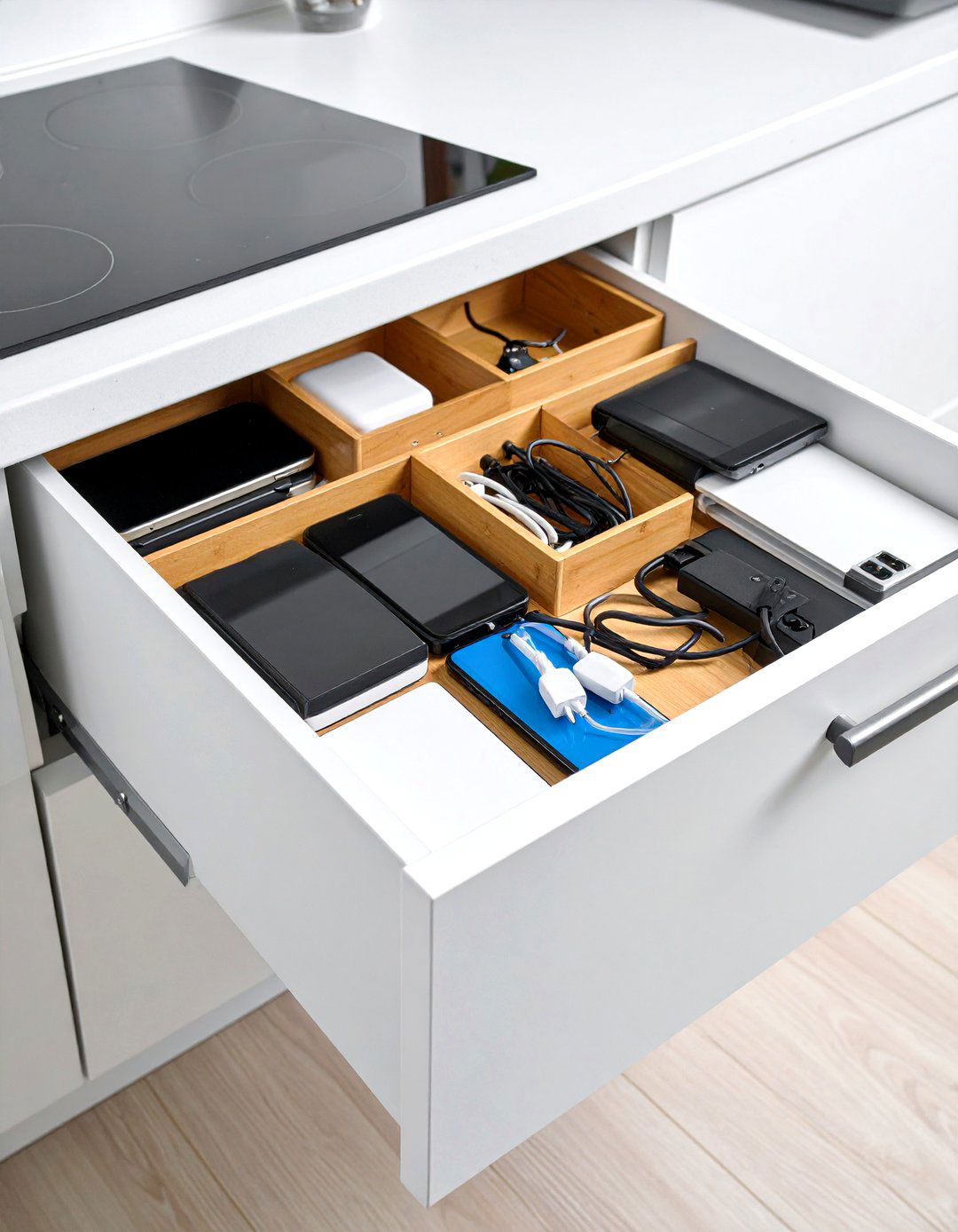 Hidden Drawer Charging Station - 20 charging station ideas
